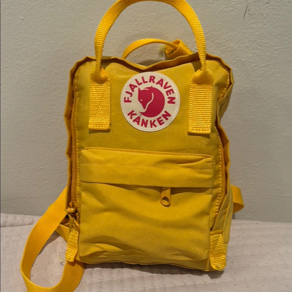 Yellow Mini Bag with Top Handle